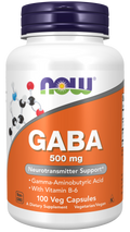 NOW Foods GABA 500mg 100 Capsules