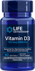 Life Extension Vitamin D3 5,000 IU 60 Softgels