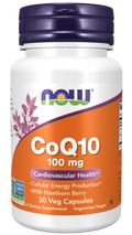 NOW Foods CoQ10 with Hawthorn Berry 30 Veg Capsules