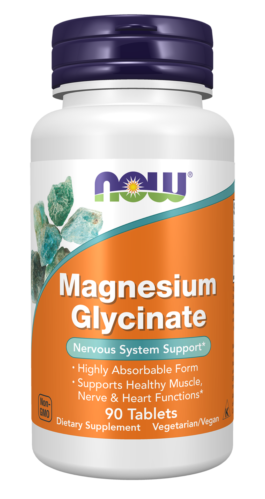 NOW Foods Magnesium Glycinate 100 mg 90 Tablets