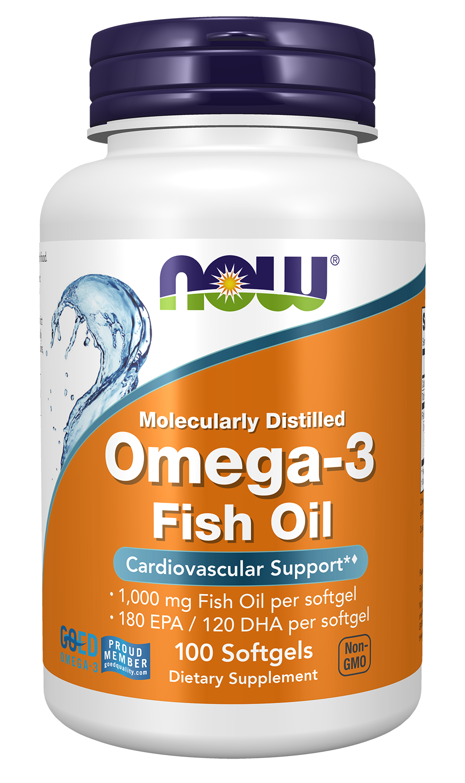 NOW Foods Omega-3 Fish Oil 1,000 mg 100 Softgels